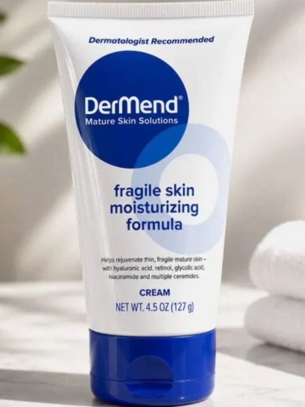 DerMend Fragile Skin Moisturizing Formula Cream 4.5 oz Mature Skin